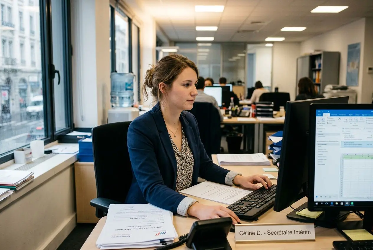Documents contrat de travail temporaire en secrétariat