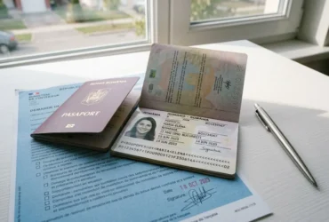 Documents d’identité et formulaire officiel sur cadre de travail, reflet des droits des travailleurs roumains en france droits
